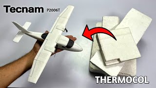 how to Make a Twin Prop Rc Aeroplane Using Thermocol  #rcplane #howto