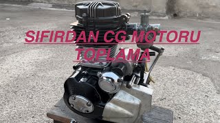 SIFIRDAN CG 125 MOTORU TOPLAMA/MOTOR YAPIMI,TAMİRİ/CG 125 ENGINE ASSEMBLY