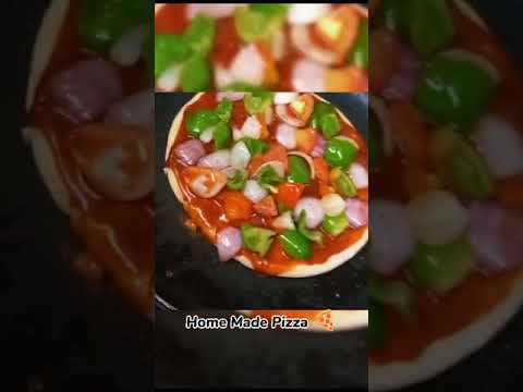 Home Made Tawa Pizza In 15 Min Without Oven And Cheese Spicy And Delicious