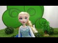 elsa doll and baby doll on a picnic in the park a barbie video