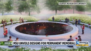 MSU unveils 3 possible designs for permanent memorial to 2023 shooting victims