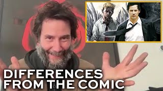 Keanu Reeves \u0026 Francis Lawrence on the differences between their CONSTANTINE and the comic