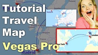 Vegas Pro Map Tutorial: Travel Map making in video editor (level: Easy)