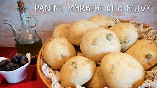 PANINI MORBIDI ALLE OLIVE con lievito madre