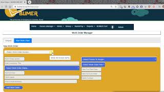 Work Orders and Projects - Ticket Manager - Bumer Works
