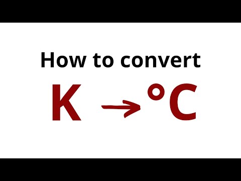 What is the formula for Kelvin to Celsius?