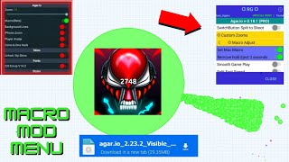 Agario Macro Back latest mod menu no Lag for Android and IOS