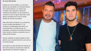 EL PARTE POLICIAL DEL ACCIDENTE DEL HIJO DE TINELLI: exceso de velocidad y alcoholemia positiva