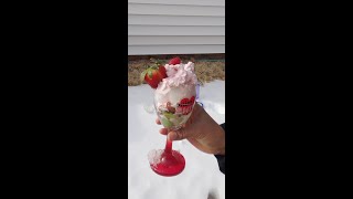 Snow strawberry Halohalo #shorts #halohalo