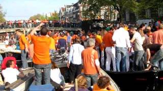 Koninginnedag 2009 op de Prinsengracht