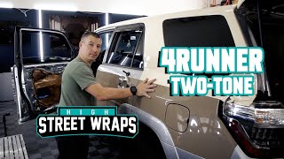 Toyota 4Runner Two Tone Vinyl Wrap @TheWanderTaco | High Street Wraps