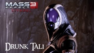Mass Effect 3: Citadel DLC - Drunk Tali (All Scenes) [HD]