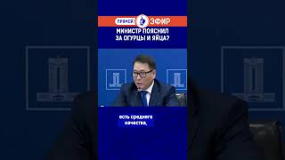 Министр пояснил за огурцы и яйца?