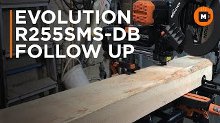 Evolution R255SMS-DB double bevel mitre saw follow up.