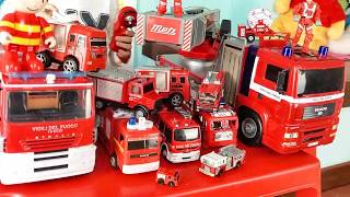 La collezione di camion 🚒dei pompieri  vigili del fuoco 🚨 Fire trucks toys collection in action 🚒