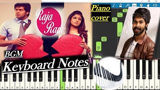 Raja Rani Emotional BGM Keyboard Notes (piano cover) | Gv Prakash | Arya | Nayanthara