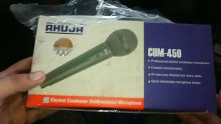 AHUJA CUM 450 CONDENSER MIC UNBOXING \u0026 REVIEW