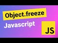Object.freeze in Javascript you should know about
