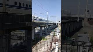 JR東姫路駅 新快速の通過・山陽新幹線の通過 #shorts