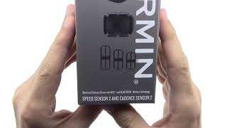 Garmin Bike Speed Sensor 2 and Cadence Sensor 2 Bundle Unboxing HD (010-12845-00)