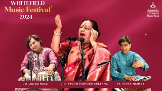 Vid. Begum Parveen Sultana Live at Whitefield Music Festival 2024 | Hindustani Vocal Magic