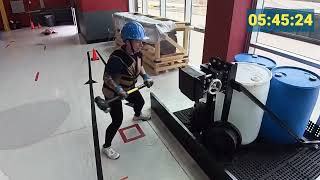 Tennessee Firefighter beats CPAT in 8:30, a new facility record; great reaction at the end