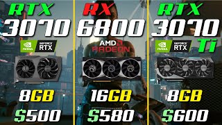 RTX 3070 vs. RX 6800 vs. RTX 3070 Ti