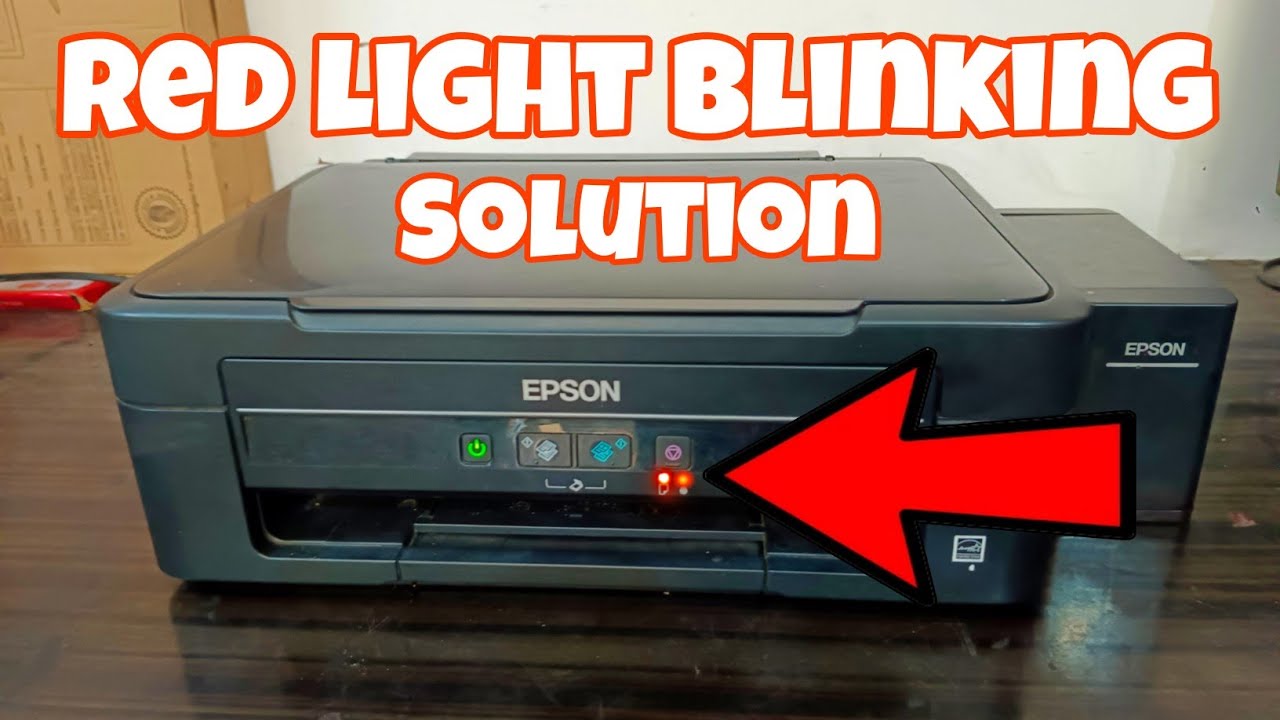 Epson L380 Printer Red Light Blinking Problem Solution ||Epson Scanner ...