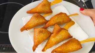 Designer samosa without maida.... unique and attractive recipe.... Christmas tree shape samosa