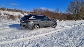 Hyundai Tucson (2021): How HTRAC (4x4) works on snow?