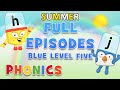 #SummerLearning Alphablocks - Blue Level Five | FULL EPISODES 1-3 | Learn to Read | #HomeSchooling