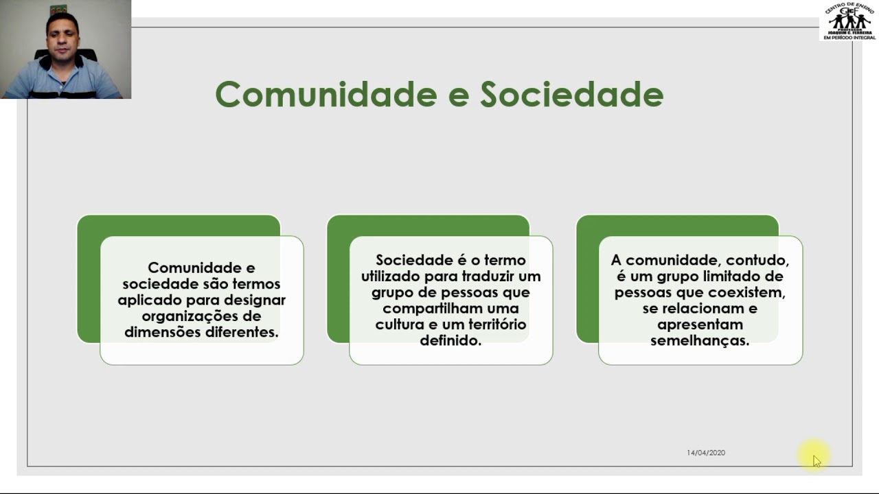 Aula - Comunidade E Sociedade - YouTube