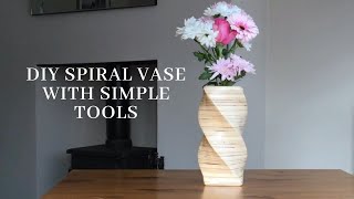 DIY Spiral vase using simple tools  BC02