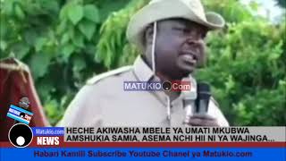 HECHE AKIWASHA MBELE YA UMATI MKUBWA, AMSHUKIA SAMIA, ASEMA NCHI HII NI YA WAJINGA