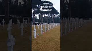 The  81st anniversary of Operation Shingle at Sicily-Rome American Cemetery in Nettuno Italy