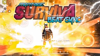 SURVIVA WORLD'S FASTEST BEAT SYNC FREE FIRE MONTAGE//ROYAL Gaming07/BEST BEAT SYNC MONTAGE FREE FIRE