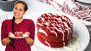 RED VELVET MOCHI WAFFLES (GLUTEN FREE) | Keeping It Relle