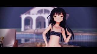 【MMD艦これ】夜もすがら君想ふ(三日月水着)