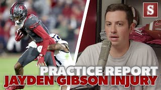 Practice Report: Breaking down WR Jayden Gibson's injury