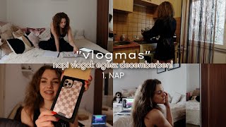 NAPI VLOG: december 1. (vlogmas) | ajándékvásárlás, Burga unboxing, edzés