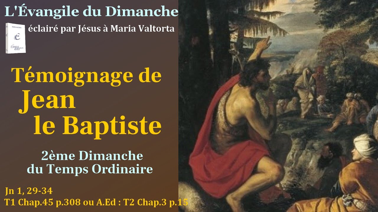 L’Évangile Du Dimanche Selon Maria Valtorta – 2ème Dimanche Ordinaire ...