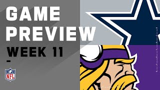 Dallas Cowboys vs. Minnesota Vikings | NFL Week 11 Game Preview
