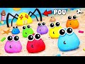 POU REVENGE - BABY POU'S & SPIDER POU  (Beach Day)