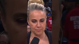 Becky Hammon halftime sideline interview