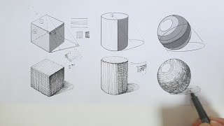 기초드로잉 21] 펜 드로잉 기초 연습 (도안 있음)