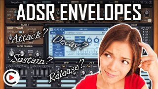 HOW TO USE ADSR ENVELOPES | Attack, Decay, Sustain \u0026 Release (SYNTHESIZER FOR BEGINNERS LESSON 16)