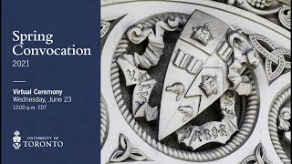 Spring Convocation #UofTGrad21 Described Video