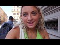 rome vlog airbnb exploring food and outfit details