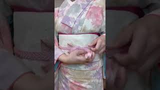 簡単！帯締めでリボン #shorts #kimono