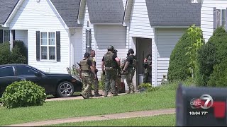 Police search for suspects in two separate incidents